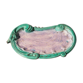 Turquoise and purple tray evoking an oyster - Art Nouveau - late 19th