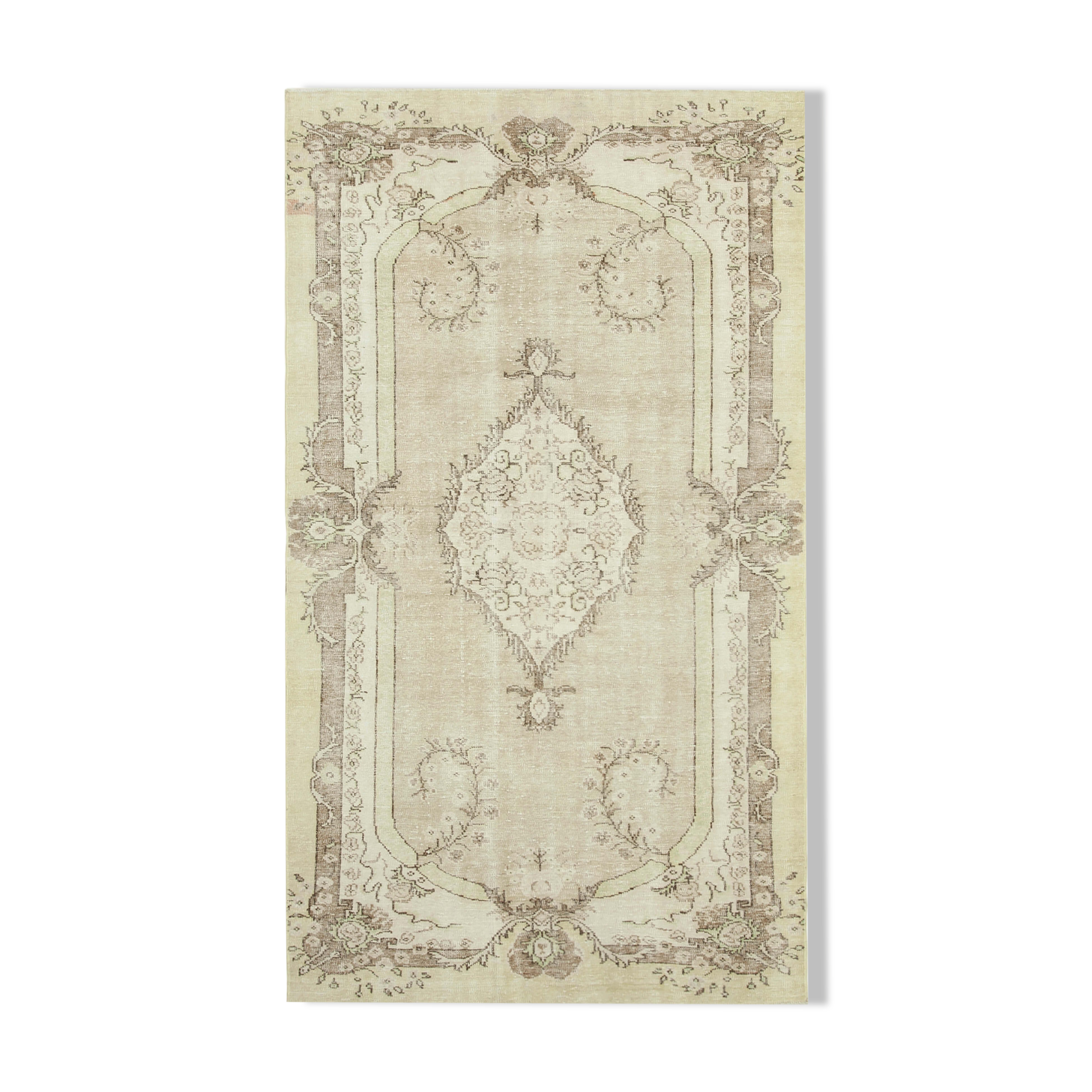 Handwoven Decorative Anatolian Beige Carpet 177 cm x 314 cm - 38978