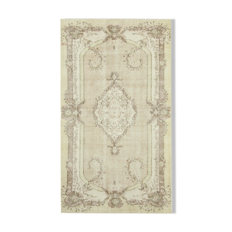 Tapis décoratif beige anatolien tissé à la main 177 cm x 314 cm - 38978