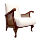 Vintage shepherdess armchair