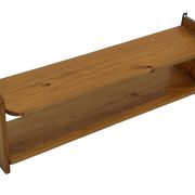 Vintage wooden wall shelve rack in pinewood minimalist design