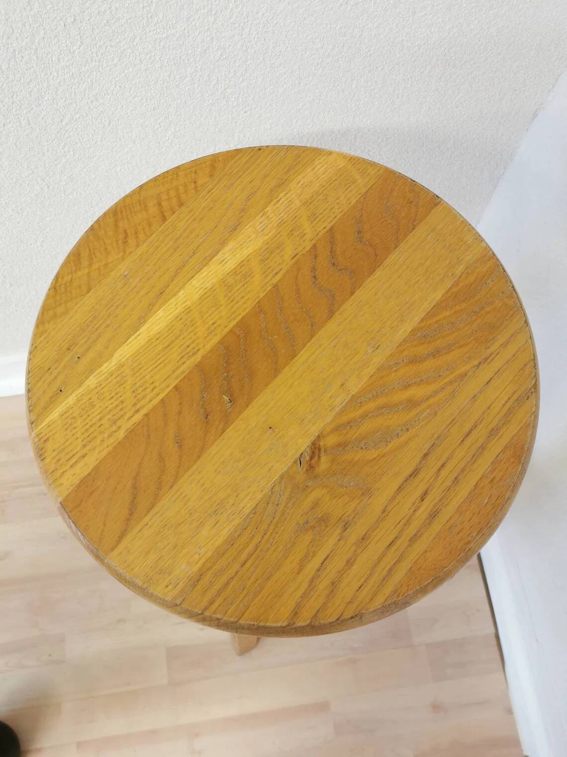 Tabouret de bar yougoslave en chêne, années 1980