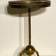 Neo classic brass and mahogany pedestal table