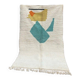 Handmade pure wool rug, size 100 x 200 cm