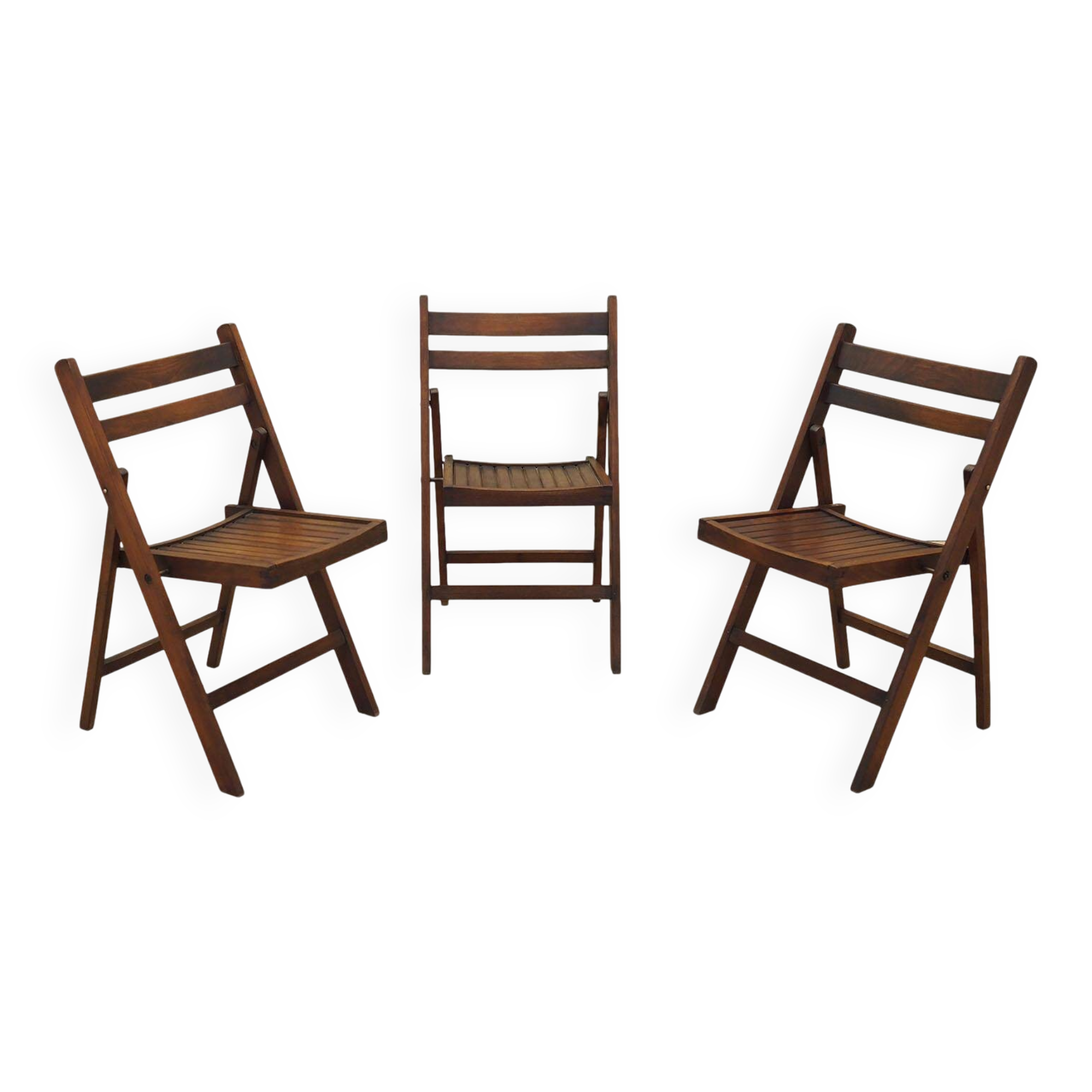 Set of three pine chairs, 1990s, Scandinavian design, manufacture: Denmark