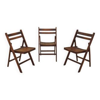 Set of three pine chairs, 1990s, Scandinavian design, manufacture: Denmark