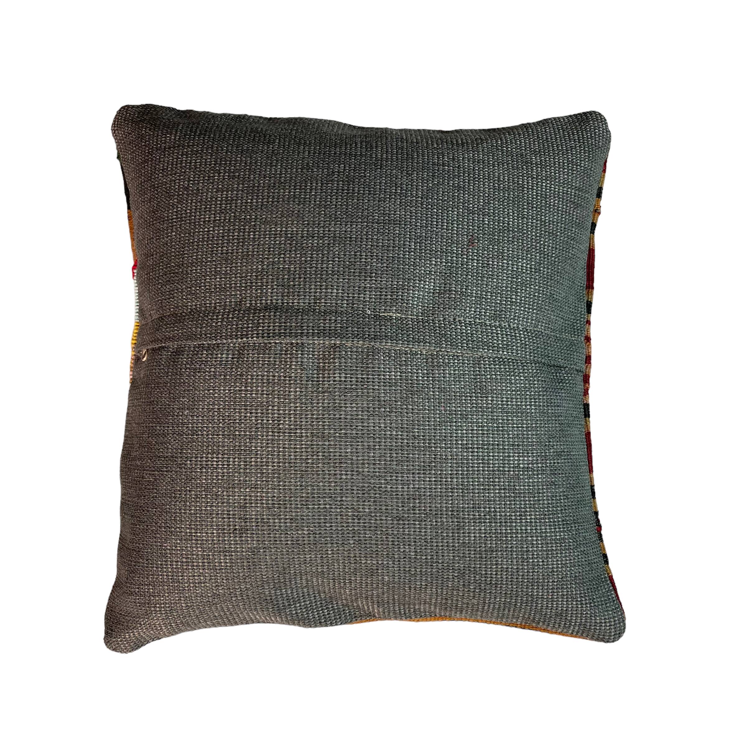 Turkish kilim patchwork cushion cover