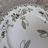 Set of 2 small ironstone plates Saint Amand and Hamage Modern Style model