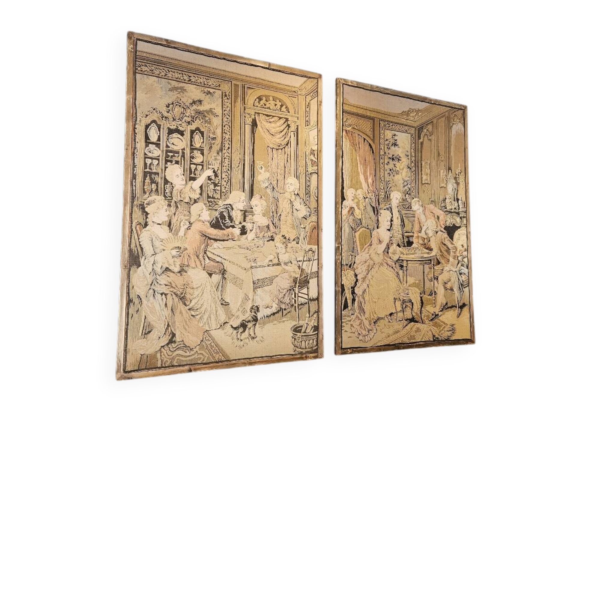 Paire de tapisseries