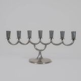 Art Deco chandelier in tin by Lars Holmström in Arvika, Sweden, 1931