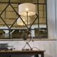 Neoclassical astrolabe lamp by Jean-Pierre Ryckaert 1960s