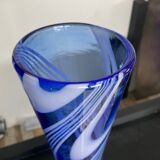 Vintage diabolo vase in glass paste