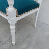 Ensemble salon banquette et 2 fauteuils style louis XVI