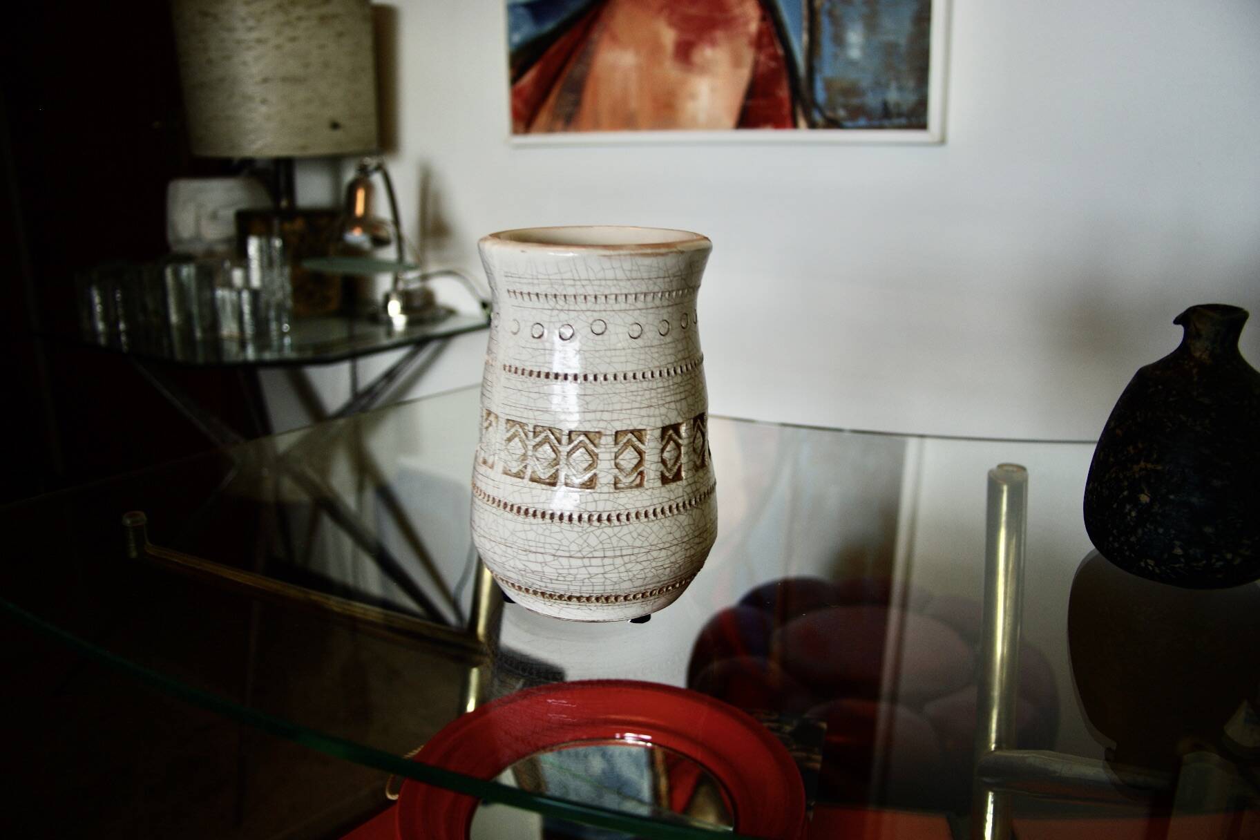 Vintage ceramic vase attributed to jean besnard