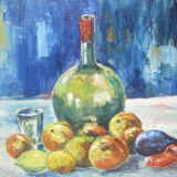Peinture au décor de fruits