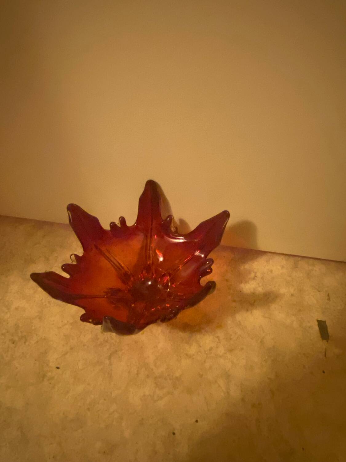 Italian Murano glass cup vase