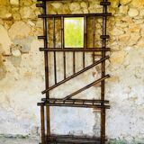 Vintage bamboo entrance hall with mirror circa 1920's