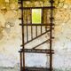Vintage bamboo entrance hall with mirror circa 1920's