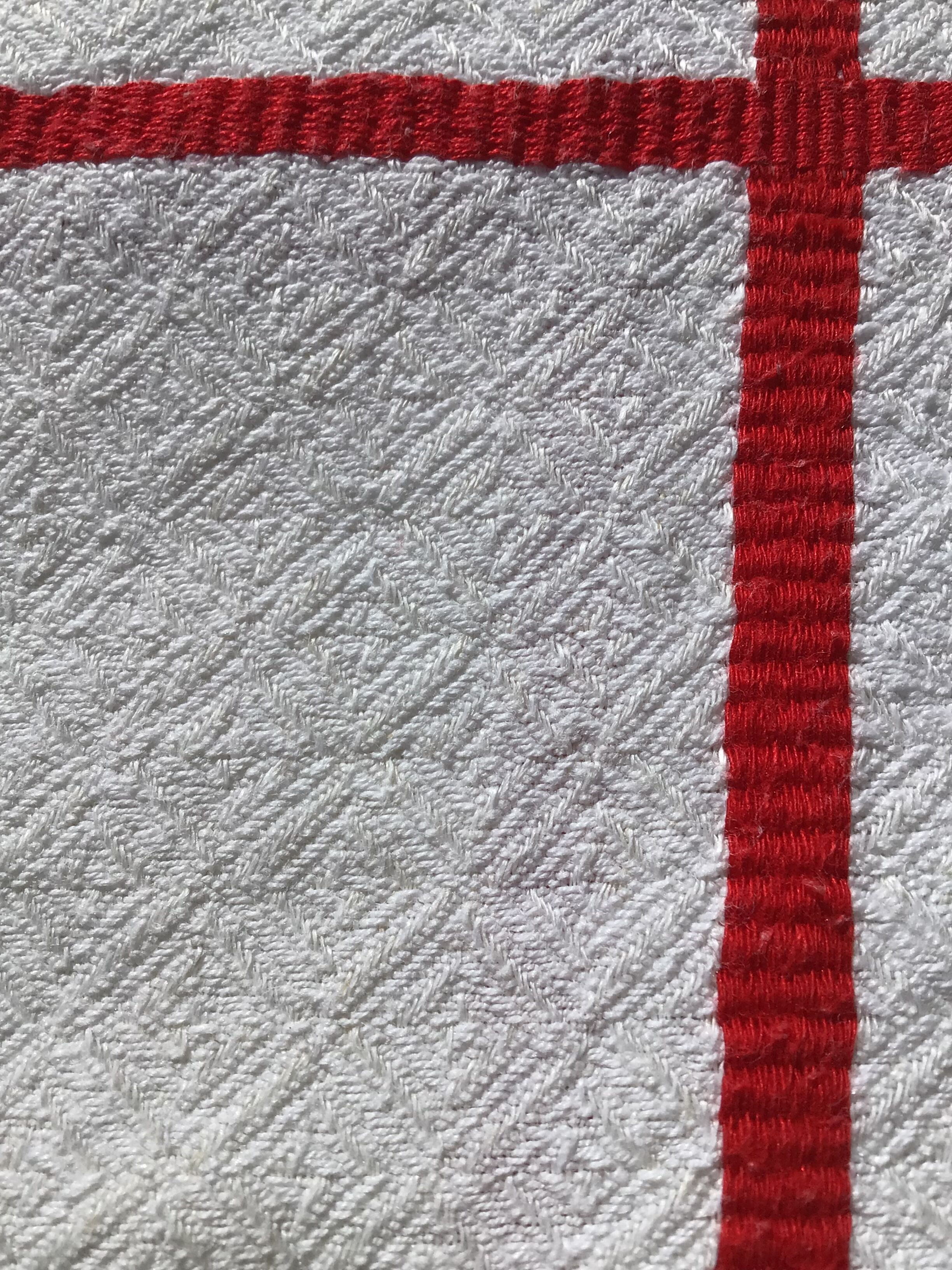 Square tablecloth Basque fabric green red yellow