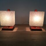 Teak bedside lamps 1960
