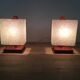Teak bedside lamps 1960
