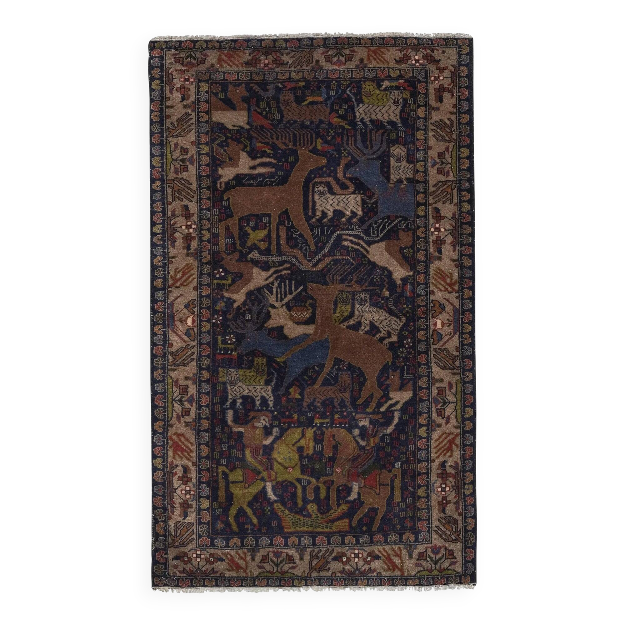 Tapis turc vintage fait main