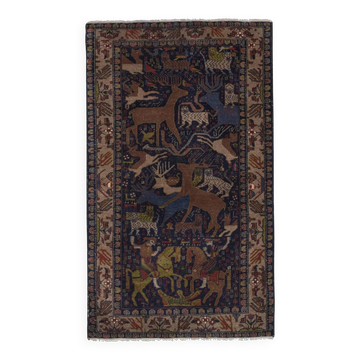 Tapis turc vintage fait main
