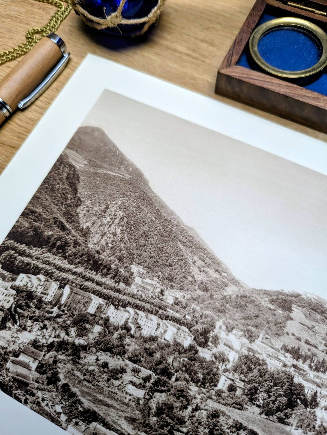Amélie-les-Bains, vintage, photo print from 1935.