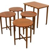 Nesting tables Poul Hundevad vintage mid century