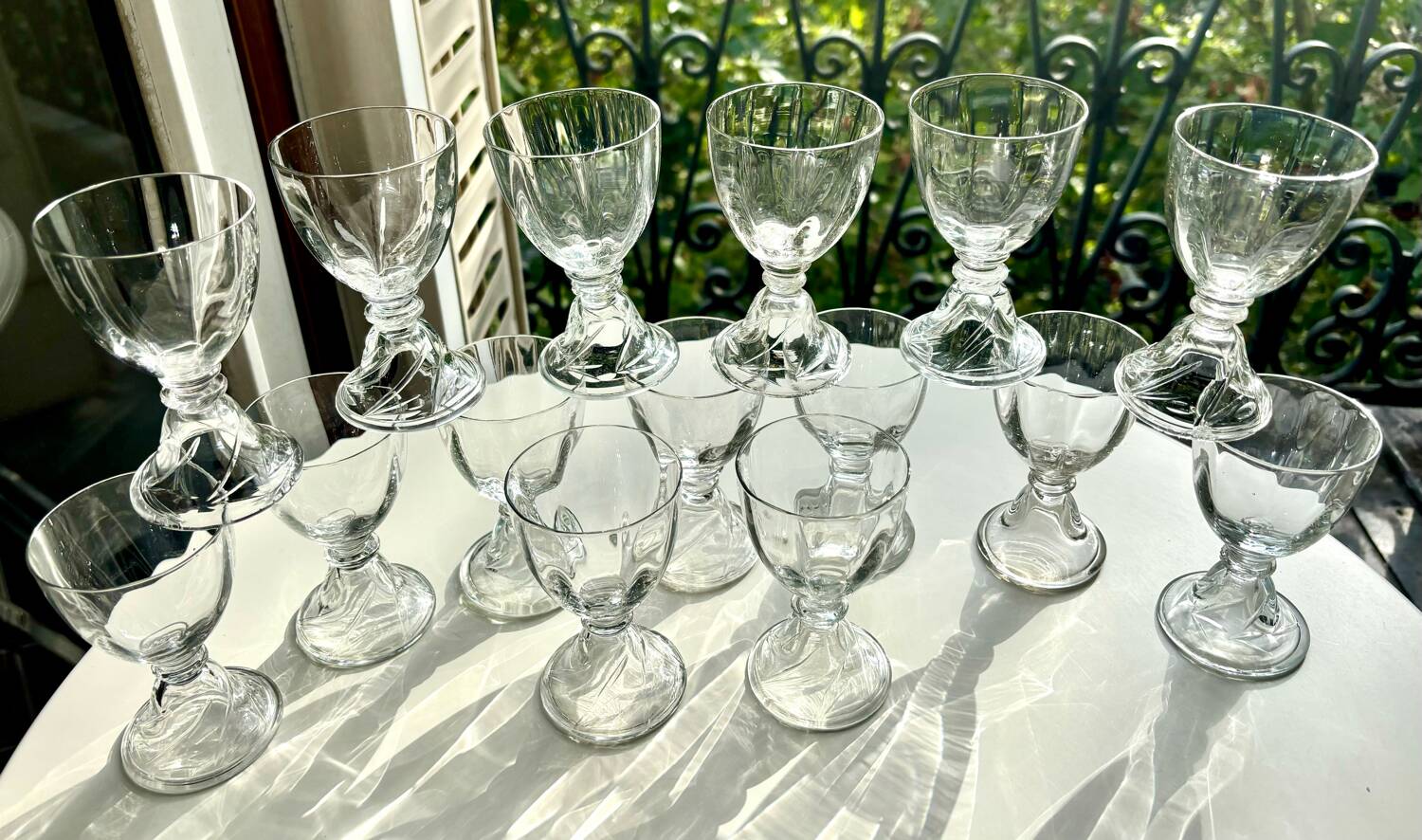 Verres Saint Louis Crystal modèle Cluny