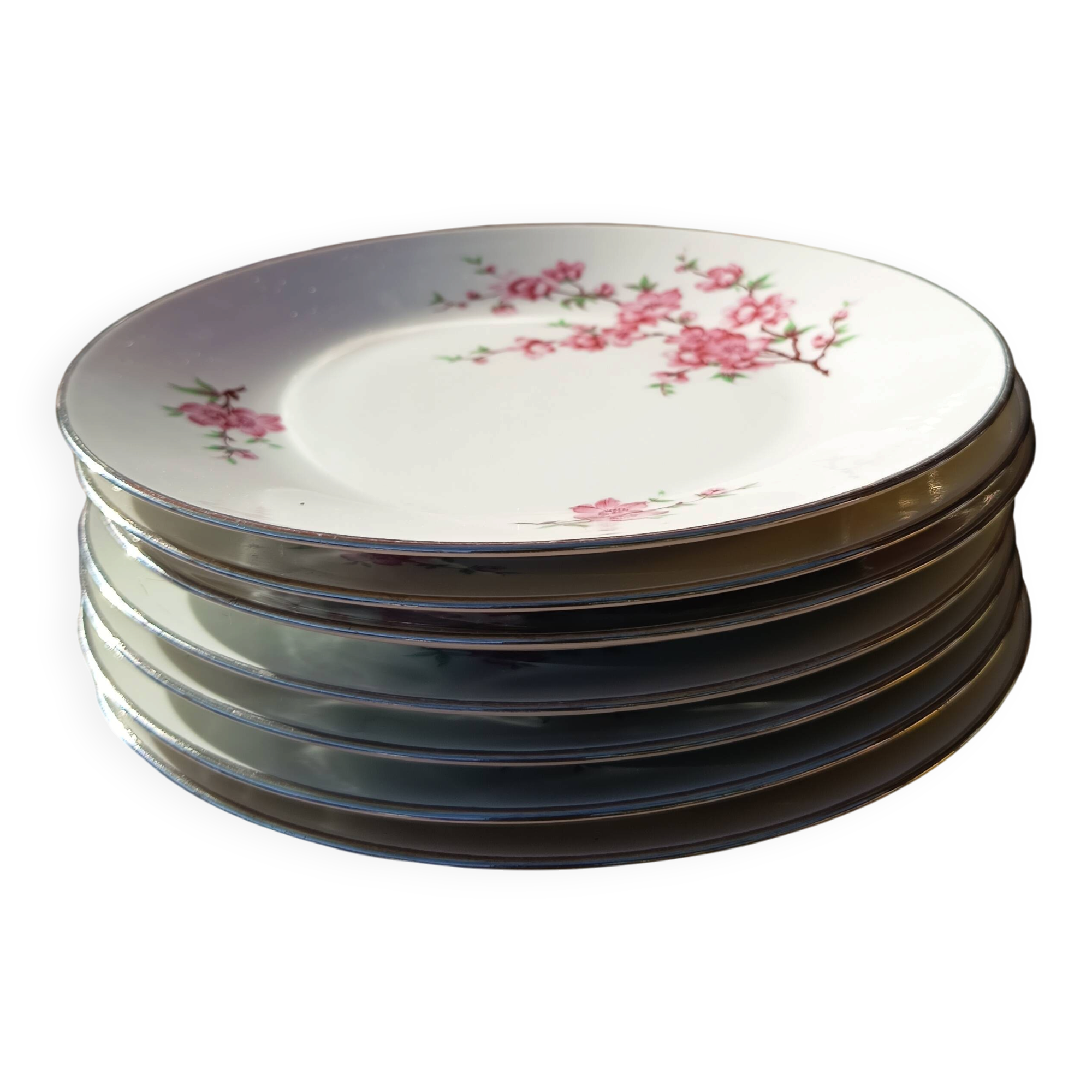 Lot de 7 assiettes à dessert