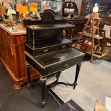 Napoleon III desk in blackened wood