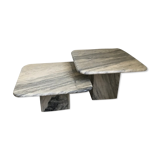 Set coffee tables in marble 1970