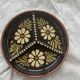 Compartment plate Alsatian pottery vintage floral pattern
