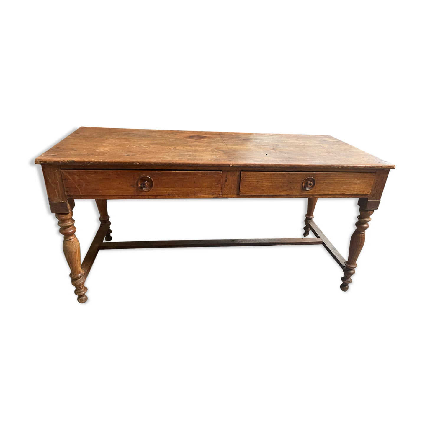 Farmhouse table with drawers