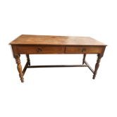 Farmhouse table with drawers