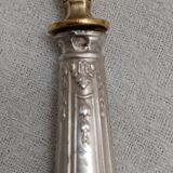 Paire de couverts a entremets argent et dore