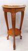 Louis XVI style pedestal table shell acanthus leaf wood marble