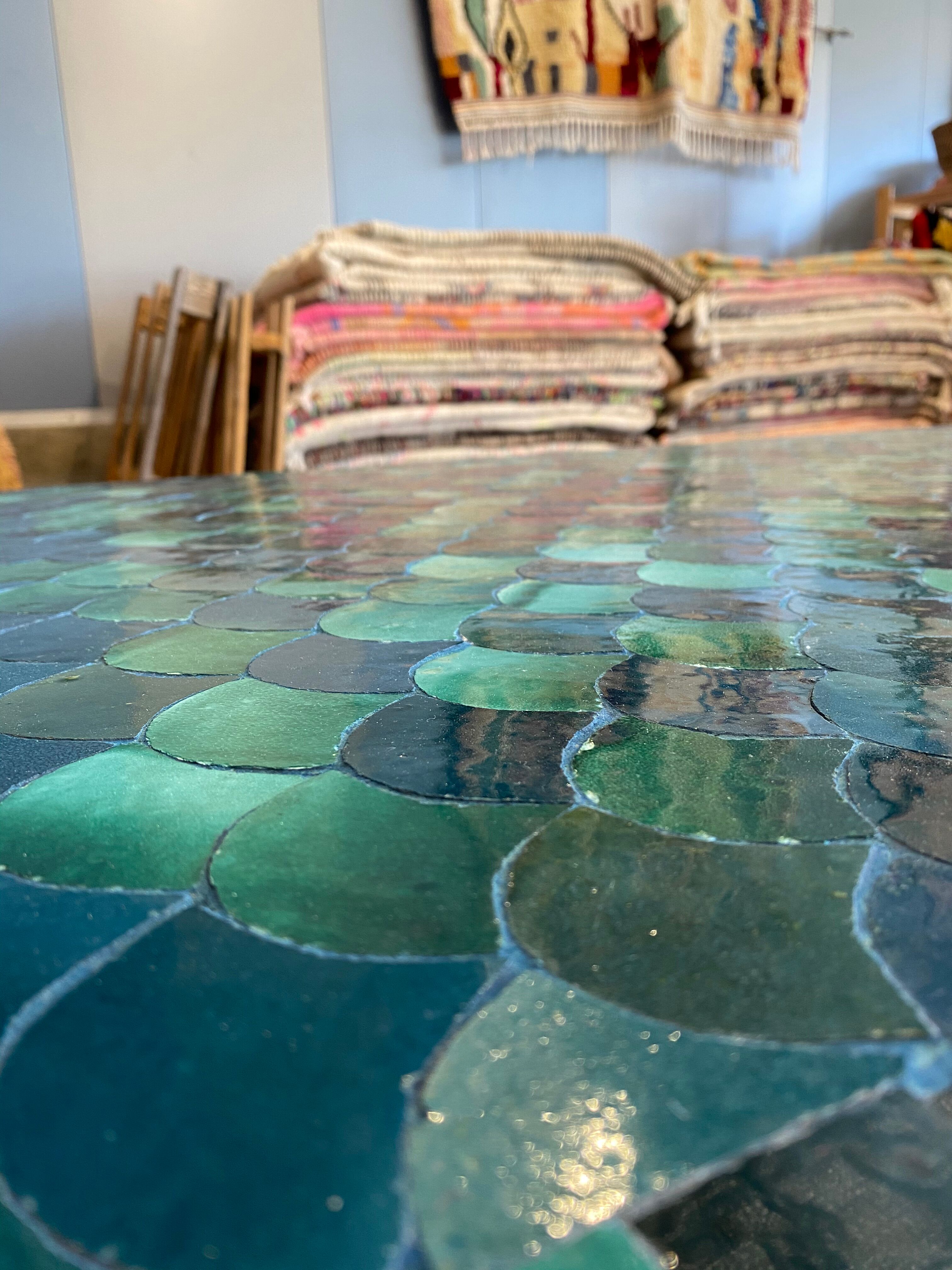 180x90x76 cm artisan zellige table