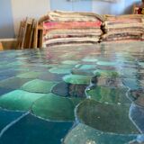 Table zellige artisanal  180x90x76 cm