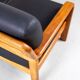 Vintage Two-Seater Teak and Leather Sofa by Olsen & Laursen, 1980s