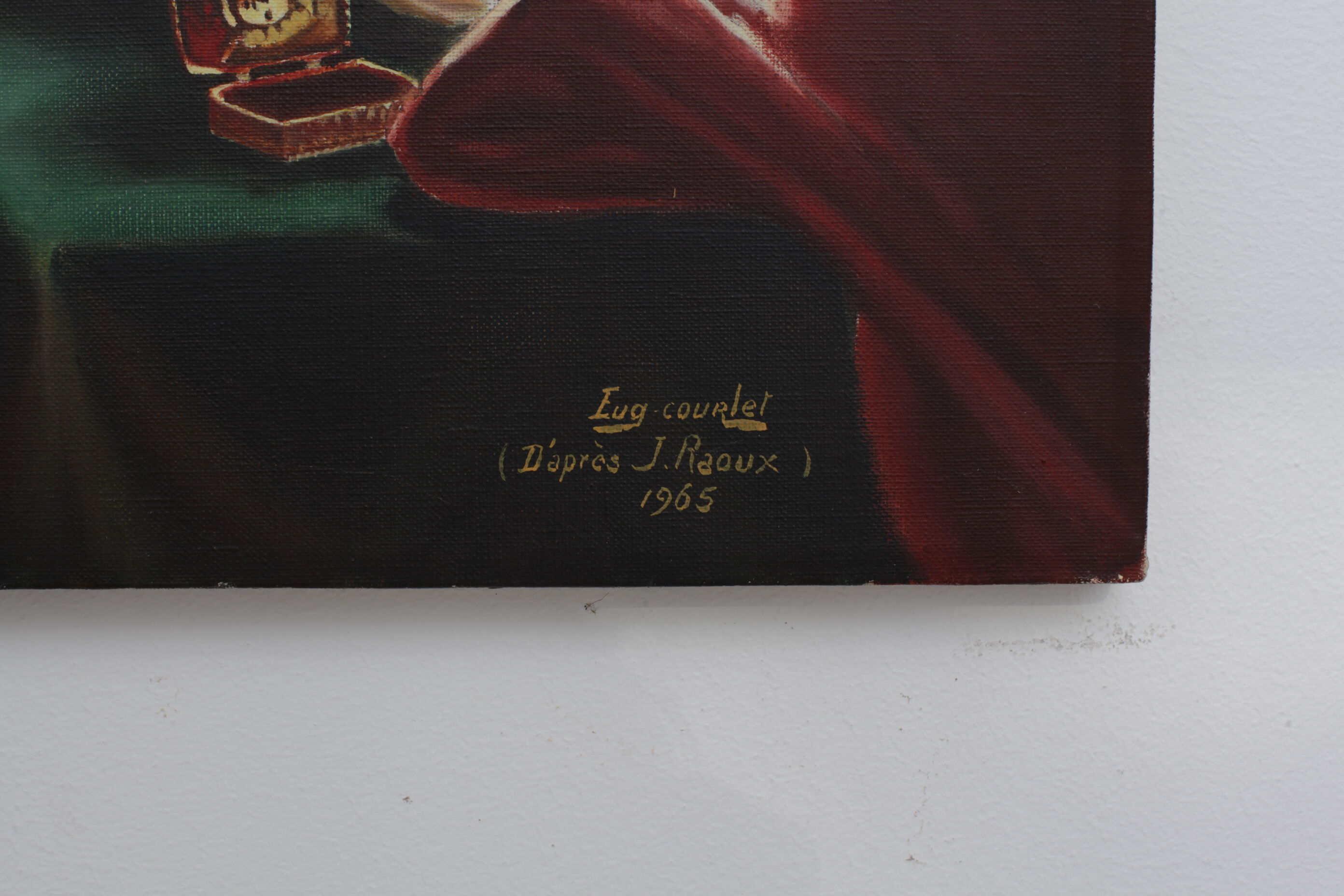 Woman oil on canvas signed