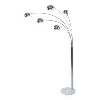 Lily of the valley lamp with marble base