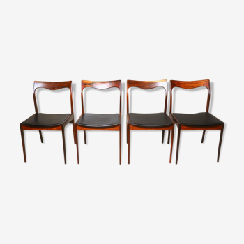 Set of 4 AWA rosewood dining chairs