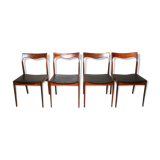 Set of 4 AWA rosewood dining chairs