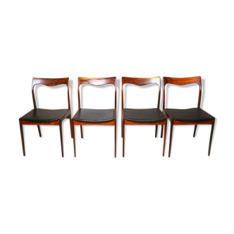 Set of 4 AWA rosewood dining chairs