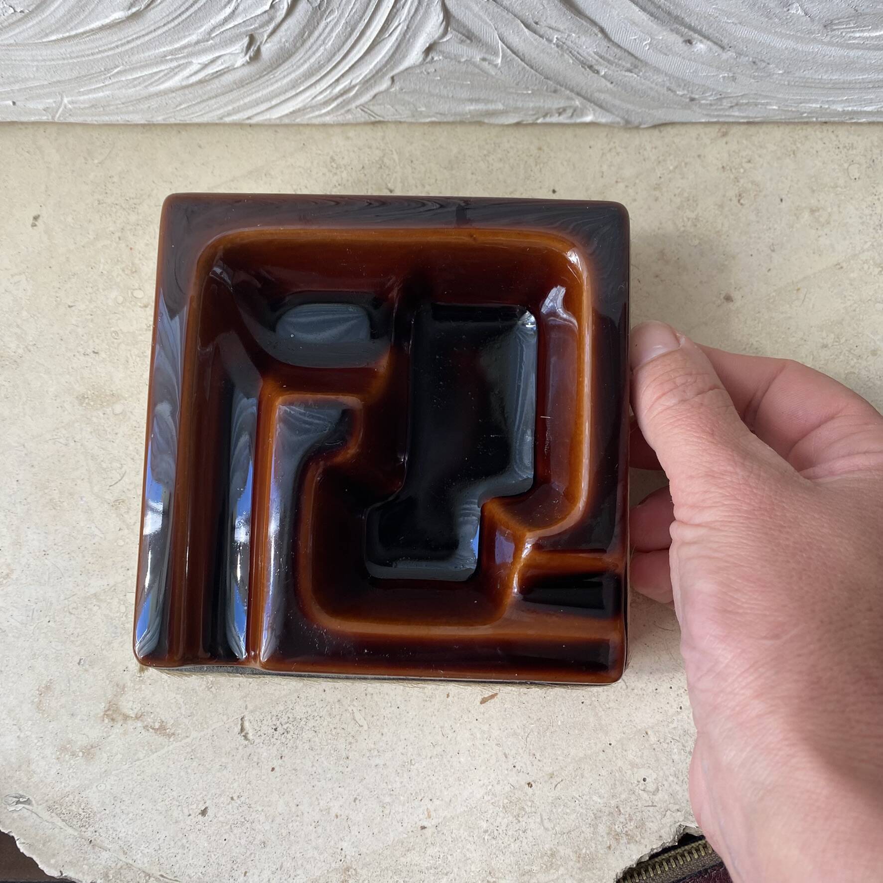Cendrier et porte pipe Longchamp années 70