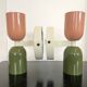 Pair of double lighting wall lights