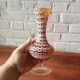 Vintage Murano style amber glass vase