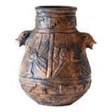 Huge XXL Aztec vase from Jasba 1960